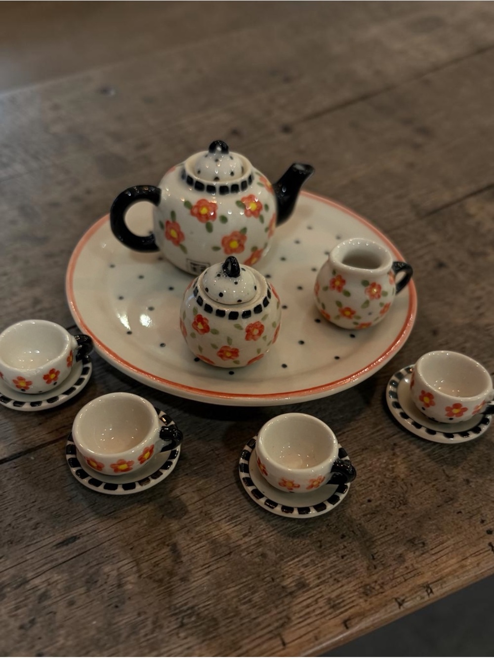 Mary Engelbreit Hallmark Galleries “Friendship Garden” Mini Tea Set #719/9,500